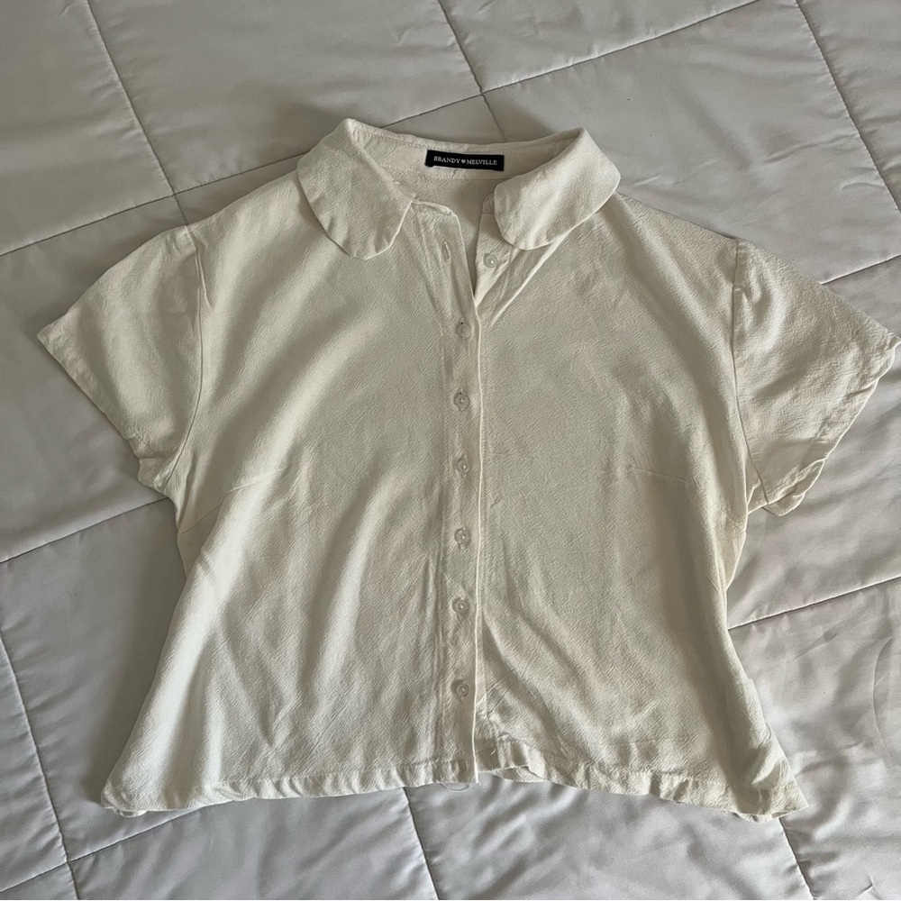 white collar button up